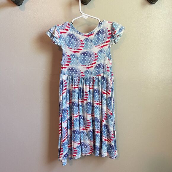 Dreamiere Young, Wild & Free Twirler Dress | Bamboo 3T American Flag | EACH - Picture 5 of 6